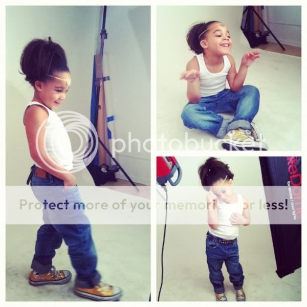 YBF KIDS Tank's Daughter Zoey Babbs MODELS For Haute Headz Chris's blog